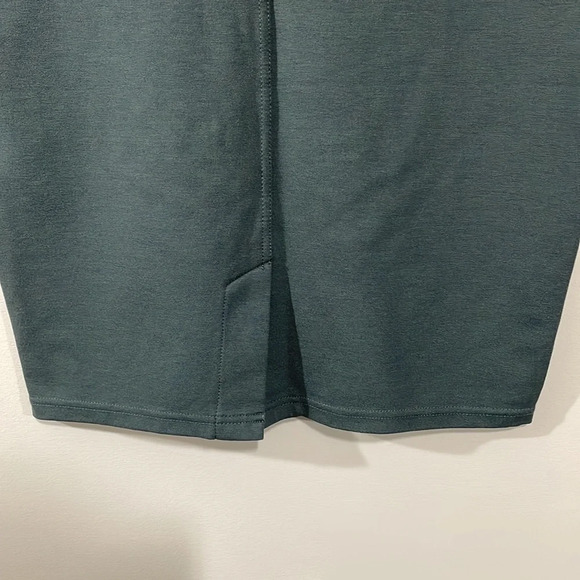 NWOT LIVERPOOL Jeans Company Stretch Ponte Pull On Pencil Skirt Dark Spruce 4 - Picture 7 of 14